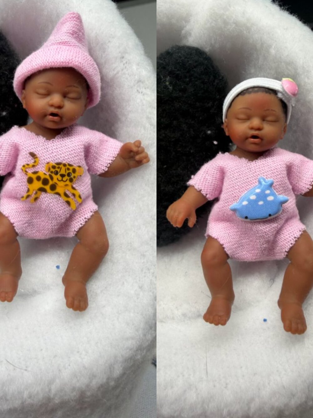 Pink Bodysuit + Cap For Mini Zuru Babies Series 2